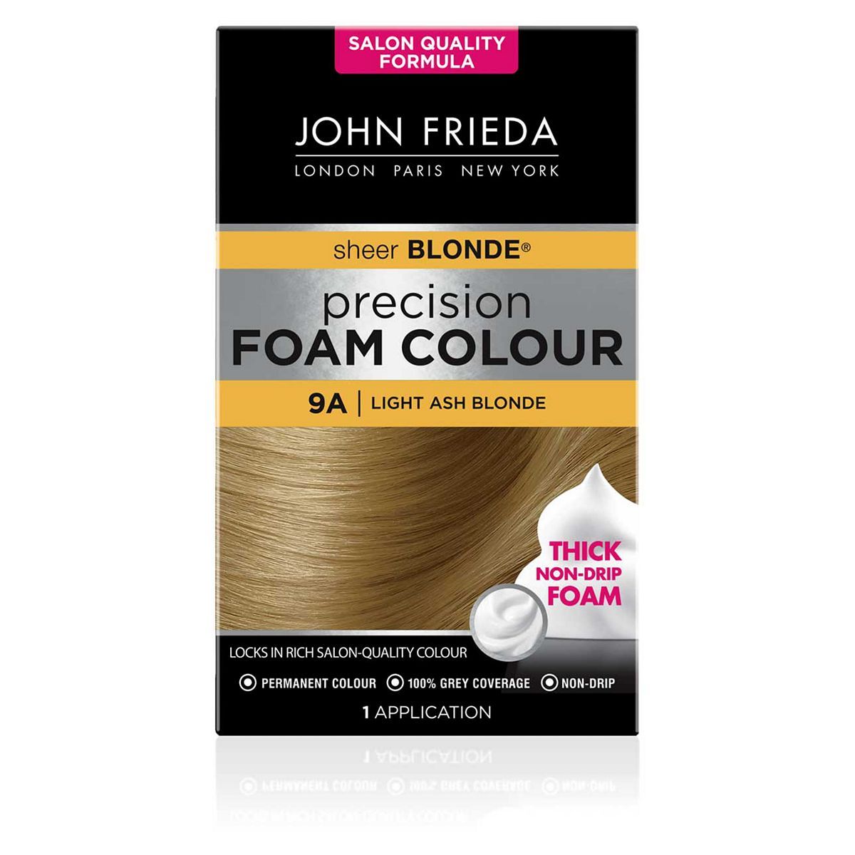 John Frieda Precision Foam Colour 9A Light Ash Blonde 130ml