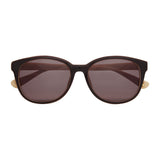 Joules Sunglasses Women Round Brown/Cream frame