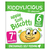 Kiddylicious Biscotti, apple, baby snack, 7 months+, multipack, 6x20g