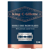 King C. Gillette Double Edge Safety Razor Blades 10 per pack