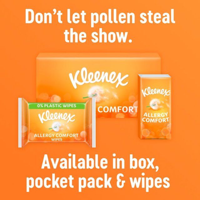 Kleenex Allergy Comfort Tissues Box 56 per pack