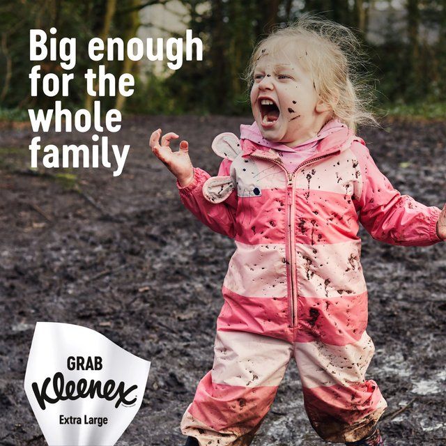 Kleenex Extra Large Facial Tissues - Twin Box 2 x 90 per pack