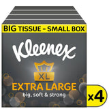 Kleenex Extra Large Tissues Compact Box 4 Pack