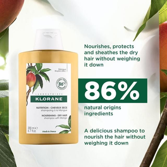 Klorane Nourishing Shampoo with Mango for Dry Hair 200ml