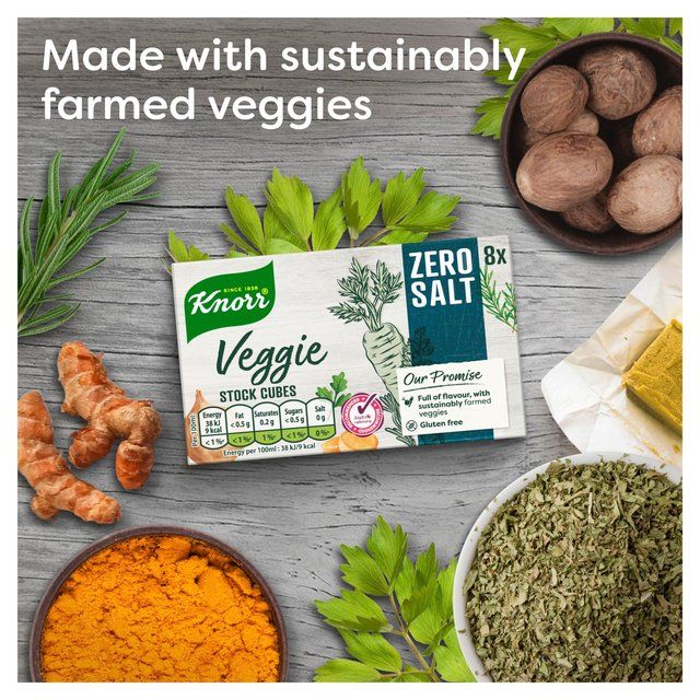 Knorr 8 Vegetable Zero Salt Stock Cubes 72g
