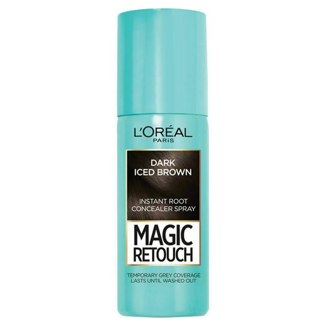 L'Oreal Paris Magic Retouch Temporary Instant Grey Root Concealer Spray Dark Iced Brown