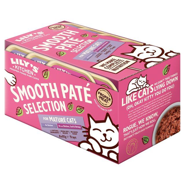 Lily's Kitchen Pate Selection for Mature Cats 8 x 85g