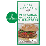 Linda McCartney's Meat Free 2 Mozzarella 1/4lb Burgers