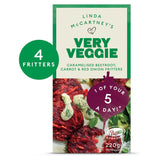 Linda McCartney's Very Veggie Caramelised Beetroot Carrot & Red Onion Fritters 220g