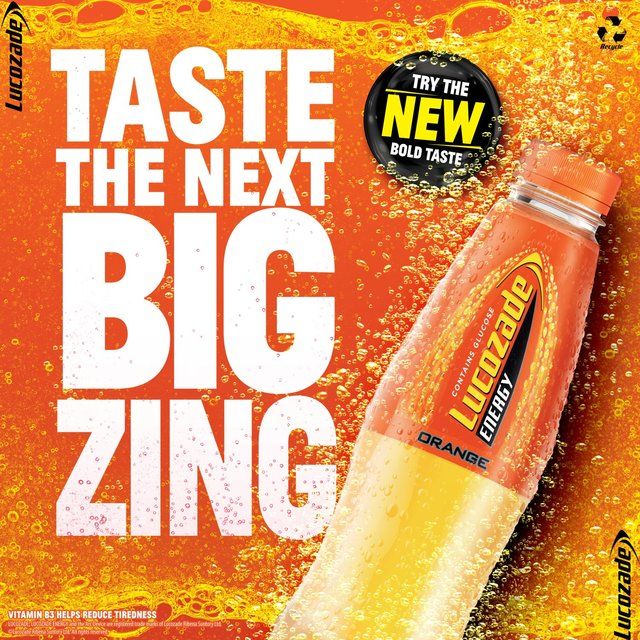 Lucozade Energy Drink Orange 900ml