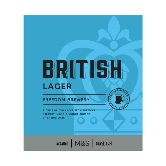 M&S British Lager 4 x 440ml