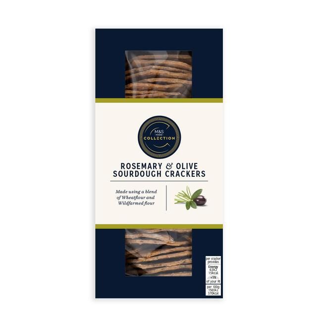 M&S Collection Rosemary & Olive Crackers 130g