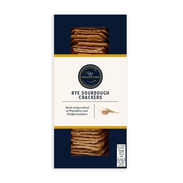 M&S Collection Rye Sourdough Crackers 130g