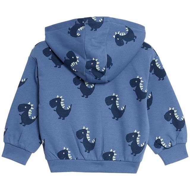 M&S Dino Zip Hoodie 0 Months-3 Years Blue