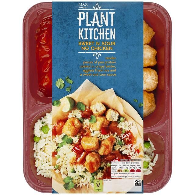 M&S Plant Kitchen Sweet N Sour No Chicken 400g
