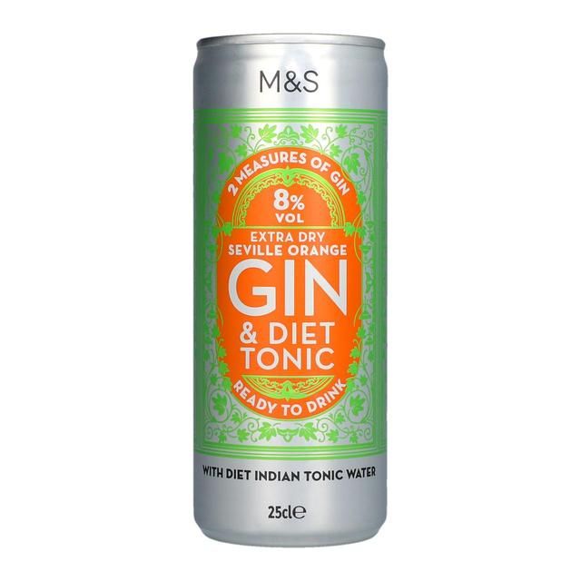 M&S Seville Orange Gin & Diet Tonic 25cl