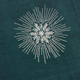 M&S Snowflake Dark Green Embroidered Napkins 4 per pack