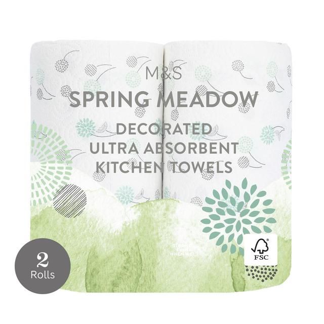 M&S Spring Meadow Ultra Absorbent Kitchen Towels 2 per pack