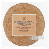 M&S Wholemeal Tortilla Wraps 8 per pack