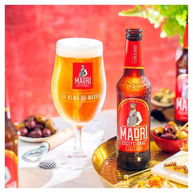 Madri Excepcional Premium Lager Beer 24 x 330ml