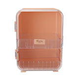 Livingandhome Make-up-Organizer mit Spiegel – Rosa