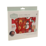 Ziggle Weihnachts-Lätzchen-Set mit rotem Bandana