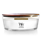 Woodwick Ellipse Duftkerze „Weißer Tee & Jasmin“ (454 g)