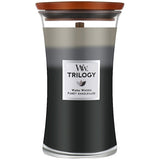 Woodwick Große Trilogy Duftkerze Warm Woods 610 g