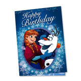 Frozen Anna And Olaf Happy Birthday Card (Pack of 1)