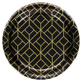 Creative Party Paper Geometric Dessert Plate (Pack of 8)