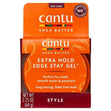 Cantu Shea Butter Natural Hair Extra Hold Edge Stay Gel 64g