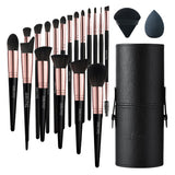 Livingandhome 18pcs Professional Makeup Brush Set- Black