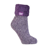 Ladies Non Slip Thermal Low Cut Slipper Bed Socks 4-8