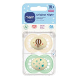 MAM Night Astro 16+m Soother 2pk 2 per pack