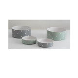 Mason Cash Polka Dot Grey Pet Bowl