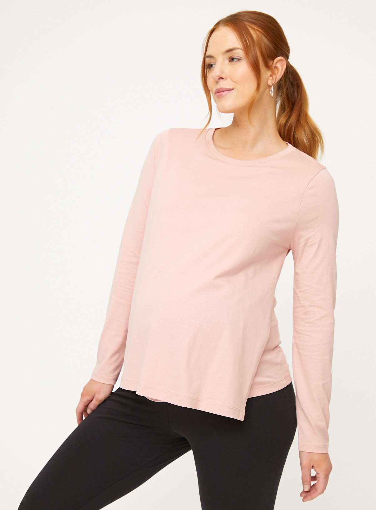 MATERNITY Nursing Plain Long Sleeve Top 2 Pack 18