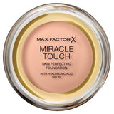 Max Factor Miracle Touch Foundation 45 Warm Almond Creamy Ivory 040