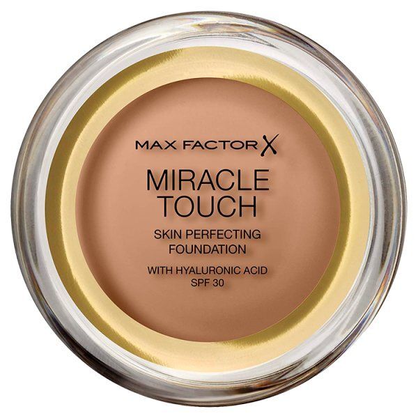 Max Factor Miracle Touch Foundation 45 Warm Almond Golden Tan 083