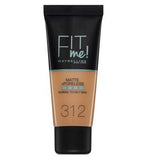 Maybelline Fit Me Matte & Poreless Liquid Foundation 30ml 312 Golden