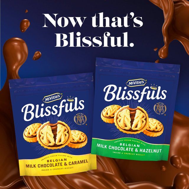 McVitie's Blissfuls Belgian Milk Chocolate & Hazelnut Biscuits 172g