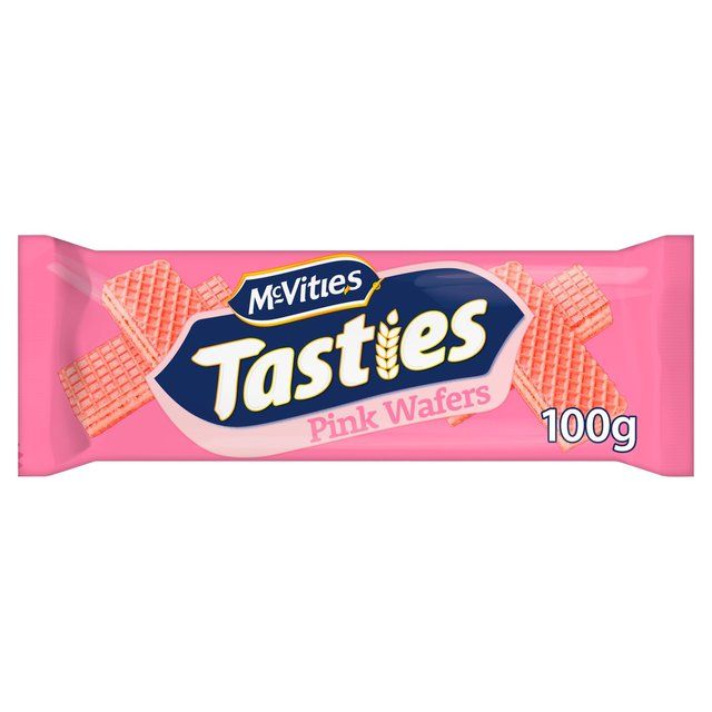 McVitie's Tasties Pink Wafer Biscuits 100g