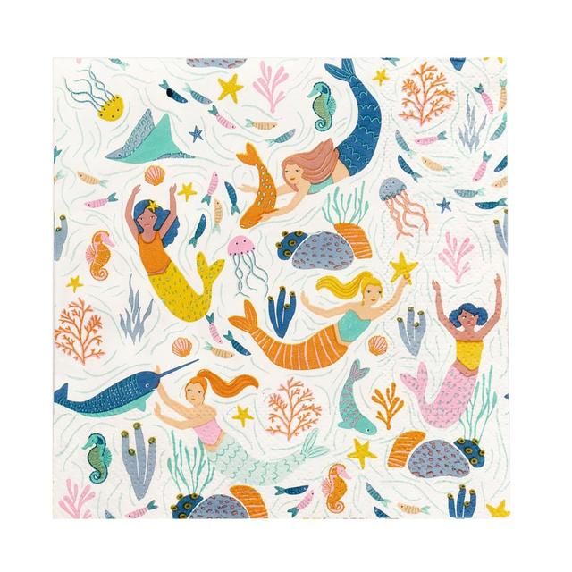 Mermaid Napkins 20 per pack