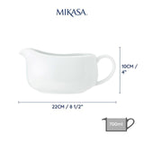 Mikasa Chalk Porcelain Gravy/Sauce Boat 700ml Labelled