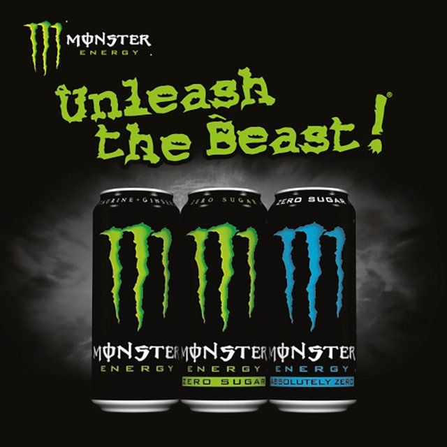 Monster Energy Drink Zero Sugar 4 x 500ml