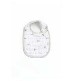 Mothercare Grey Zebra Muslin Newborn Bibs - 3 Pack
