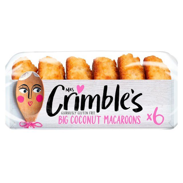 Mrs Crimble's Gluten Free 6 Large Coconut Macaroons 180g