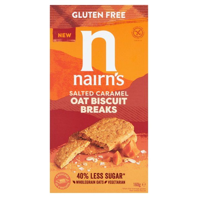 Nairns Gluten Free Salted Caramel Biscuit Breaks 160g