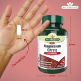 Natures Aid Magnesium Citrate Supplement Capsules 119mg 60 per pack
