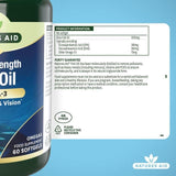 Natures Aid Super Strength Omega-3 Fish Oil Softgels 60 per pack