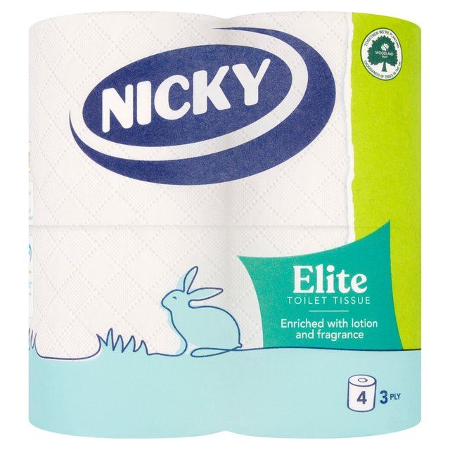Nicky Elite Toilet Tissue 4 Pack 4 per pack